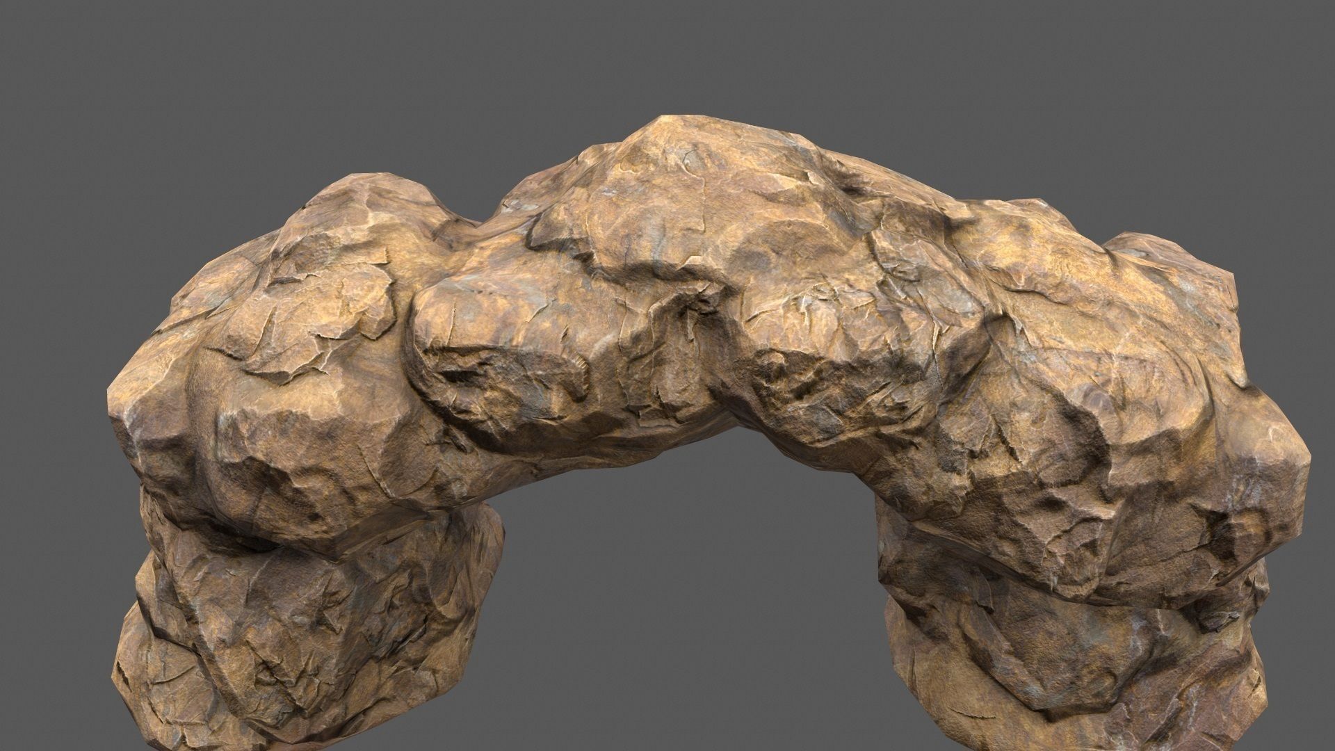 Rocks model rock formation Low-poly 3D model_3
