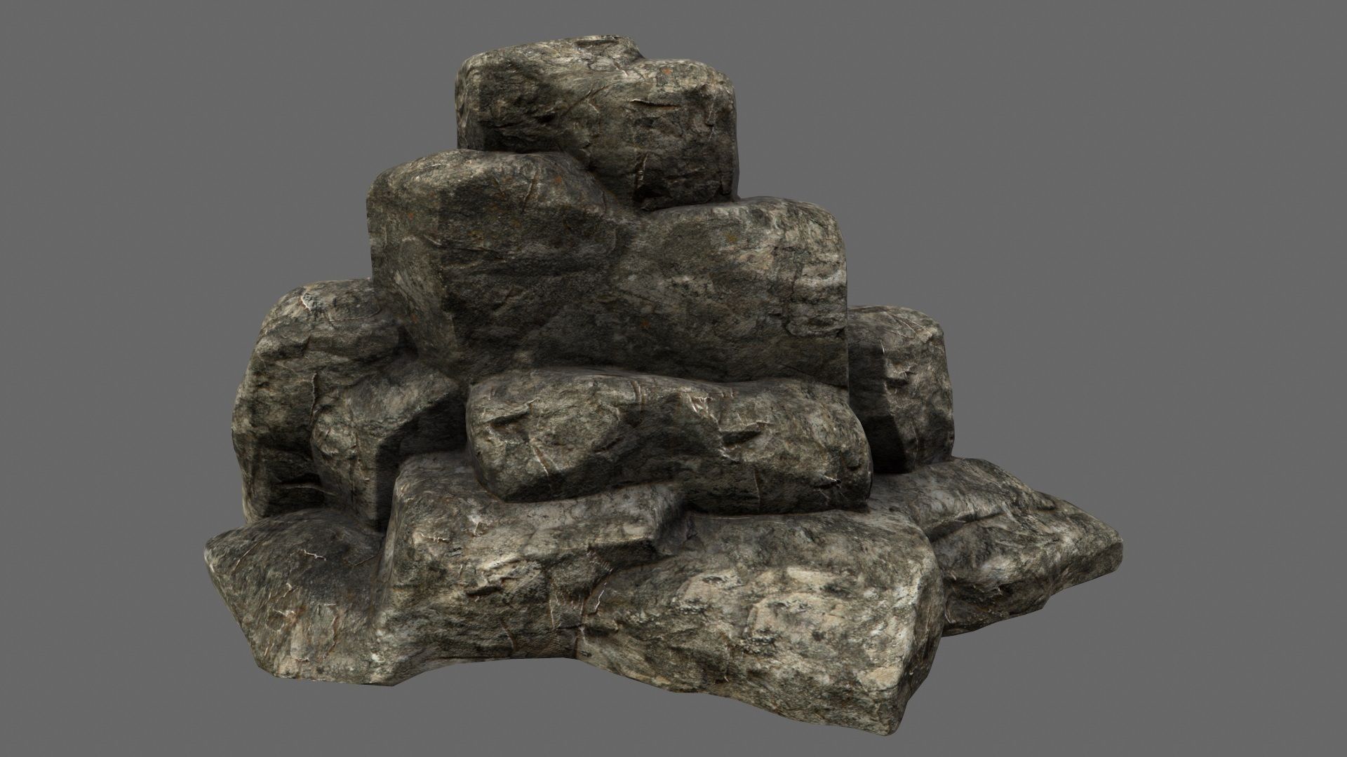 Rocks model rock formation Low-poly 3D model_15