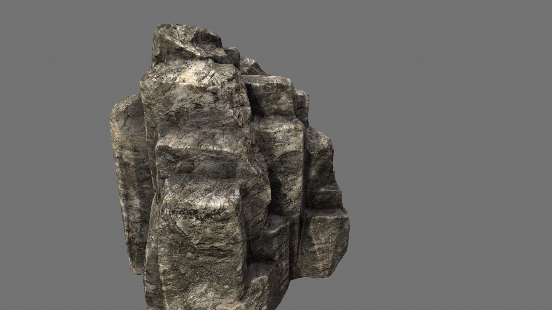 Rocks model rock formation Low-poly 3D model_9