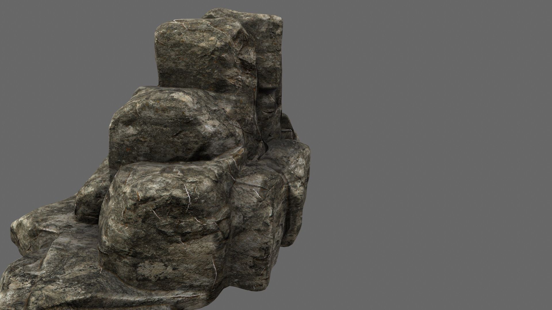 Rocks model rock formation Low-poly 3D model_22