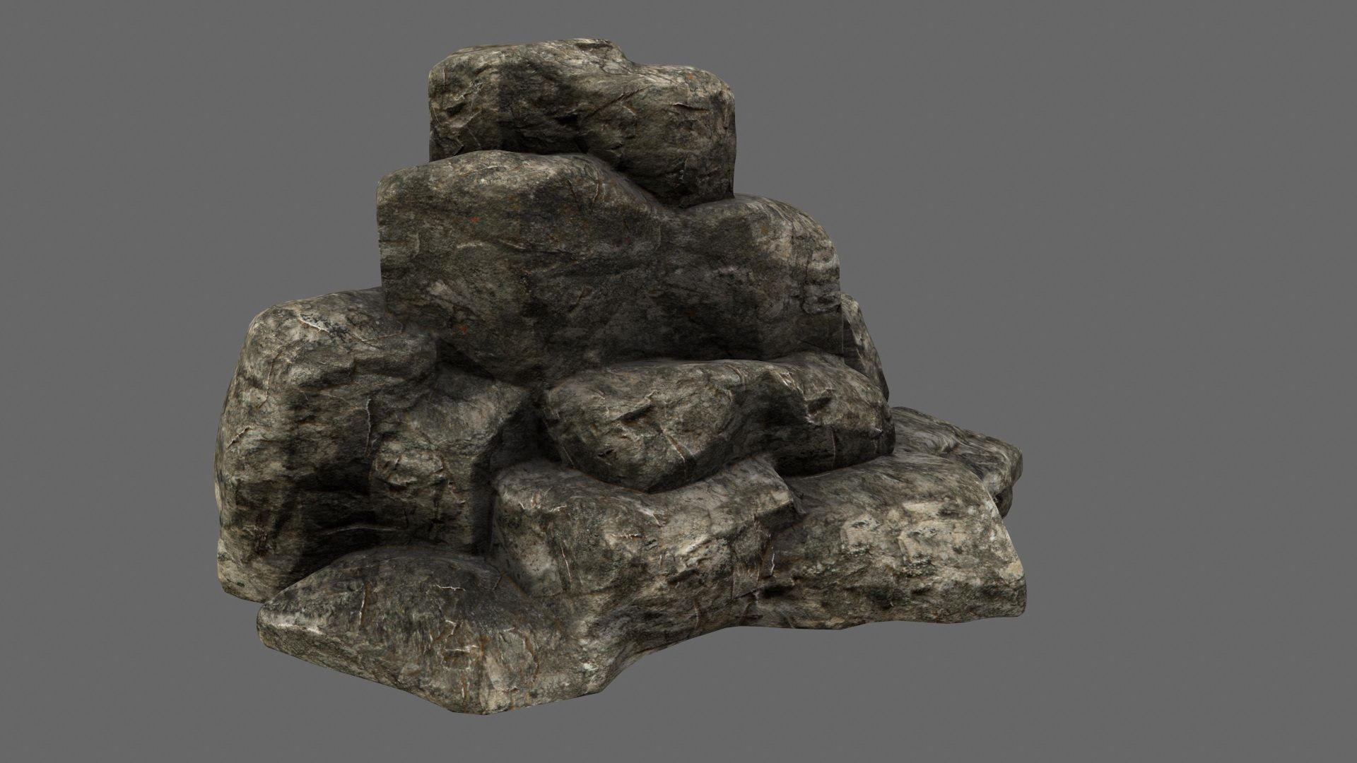 Rocks model rock formation Low-poly 3D model_13