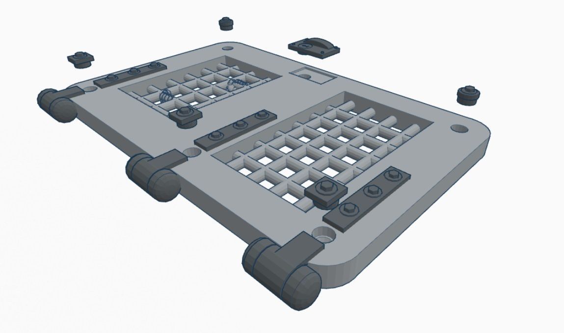 Guitar Backplate Dungeon Door 3D print model_4