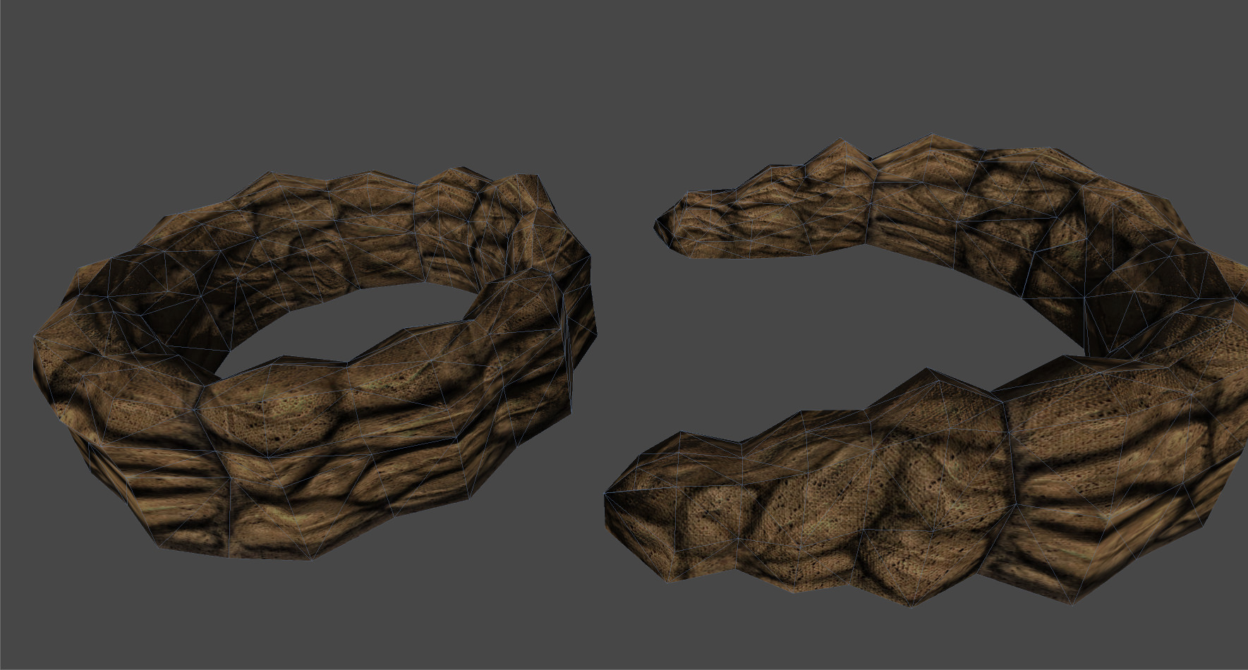 Sandbags Covers Low-poly 3D model_5