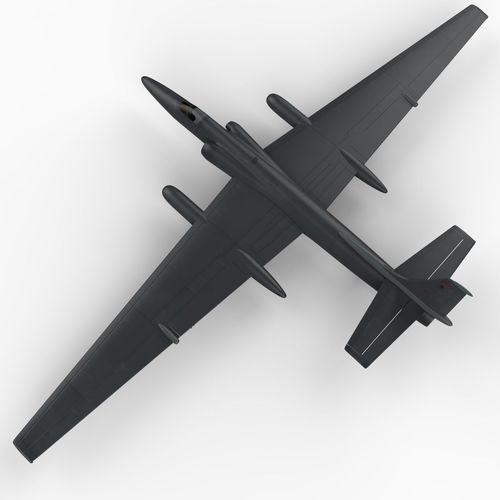 U2 plane 3D Model .max .obj .3ds .c4d .lwo .lw .lws .ma .mb