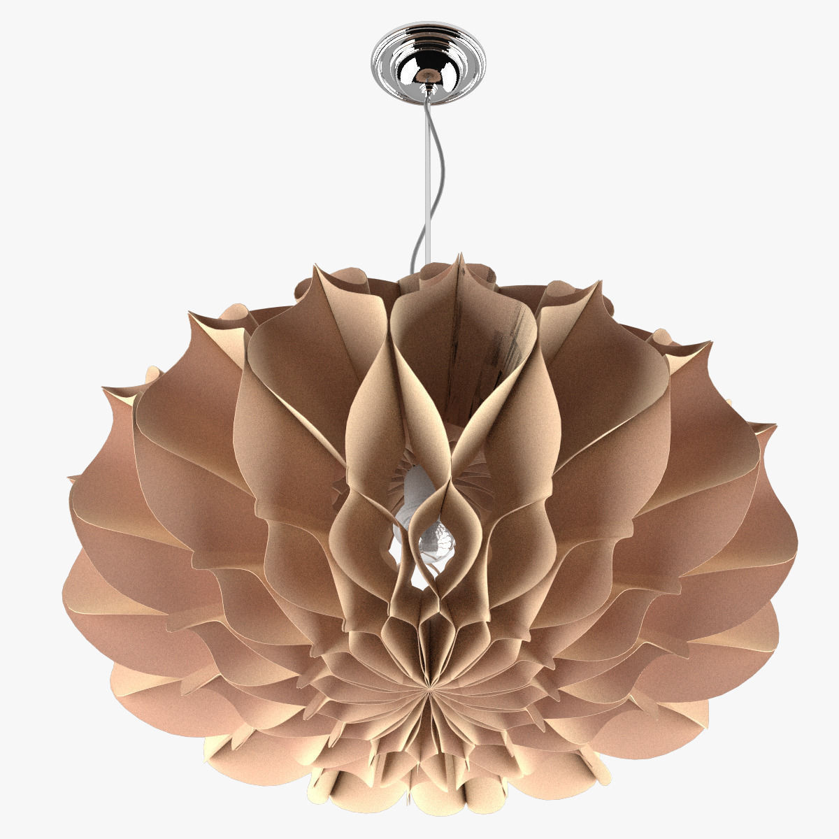 3d Paper Chandelier Cgtrader Paper Chandelier 3d Model Max Fbx 3