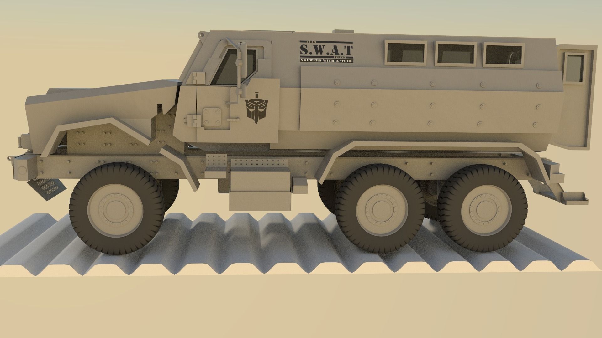 caiman mrap 3D model_2