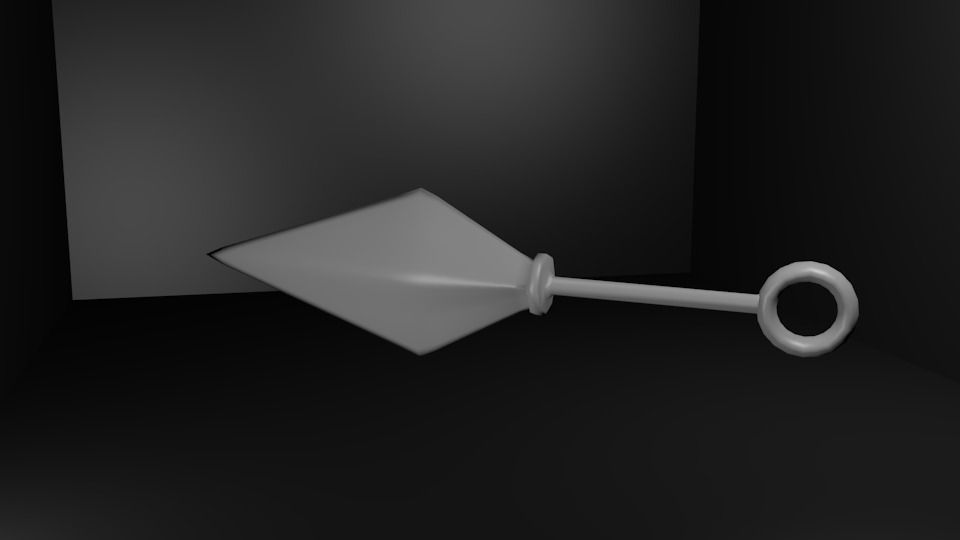 Ninja Kunai 3D model_3