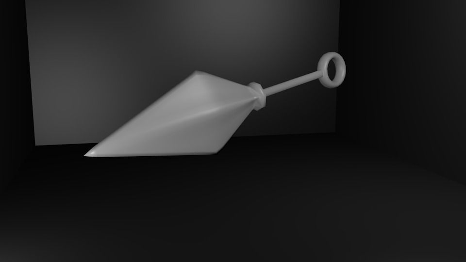 Ninja Kunai 3D model_1