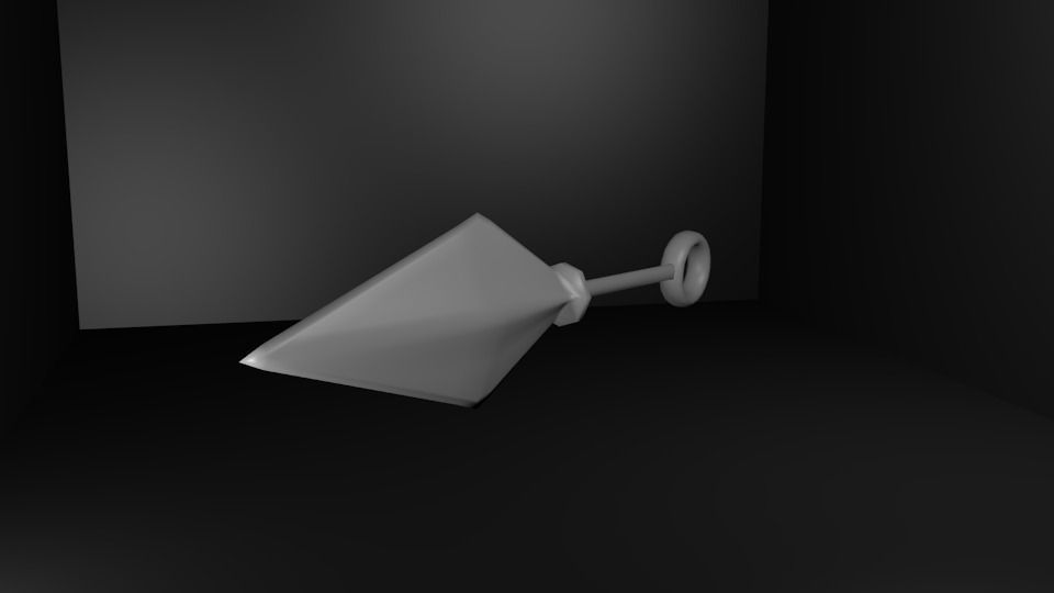 Ninja Kunai 3D model_4