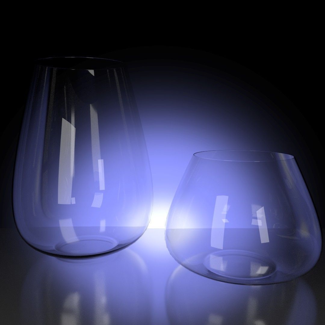 Pack of Glasses 3D model_7