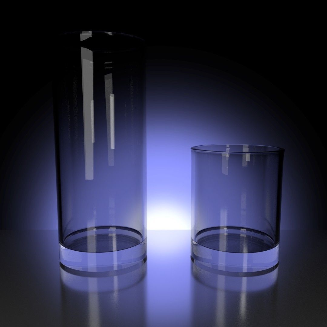 Pack of Glasses 3D model_4