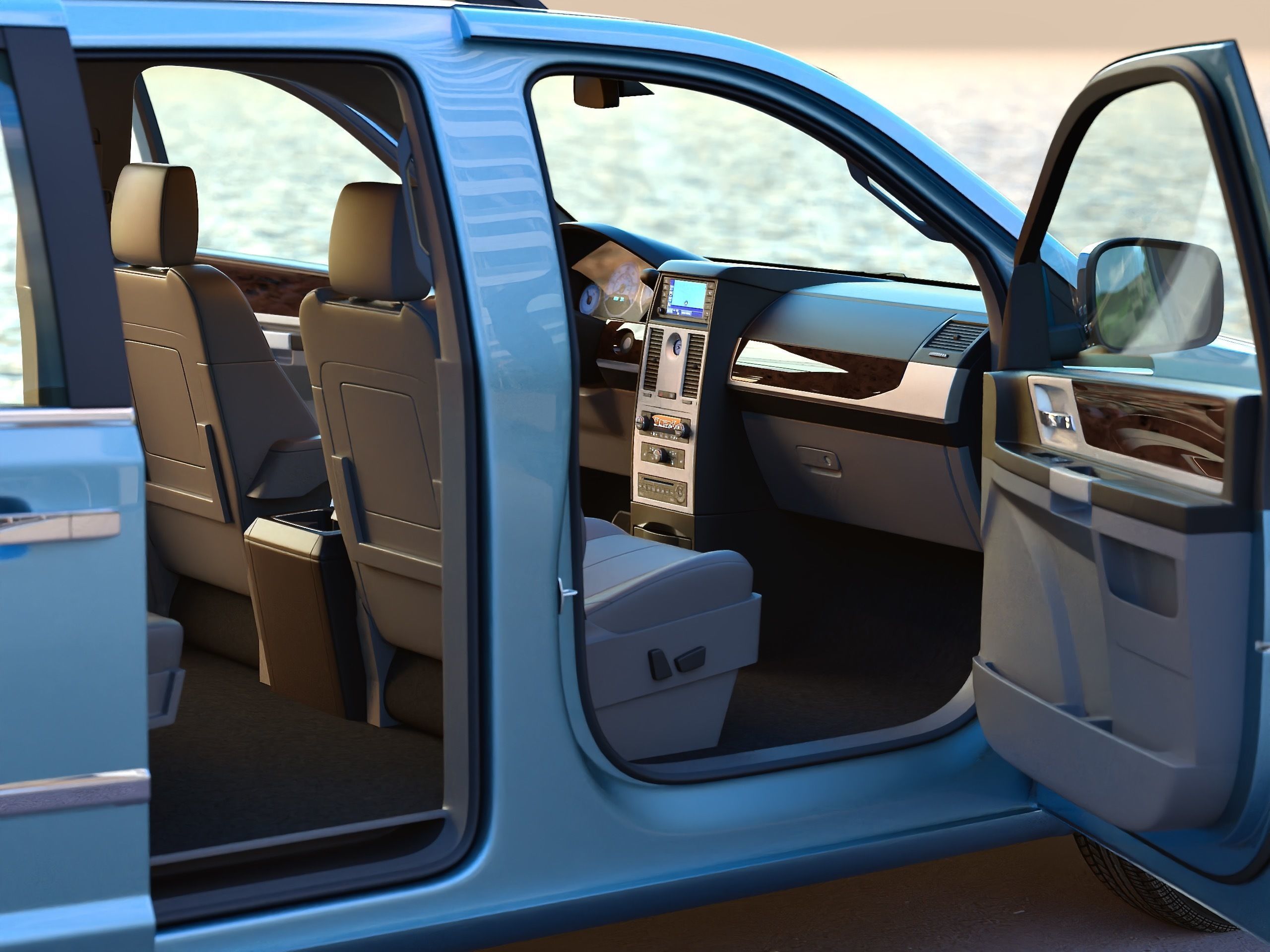 Chrysler Grand Voyager 2010 3D model_7