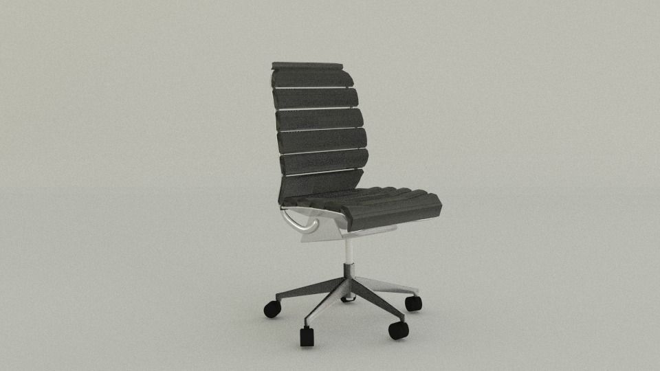 Sleek Office Chair 3D model_0