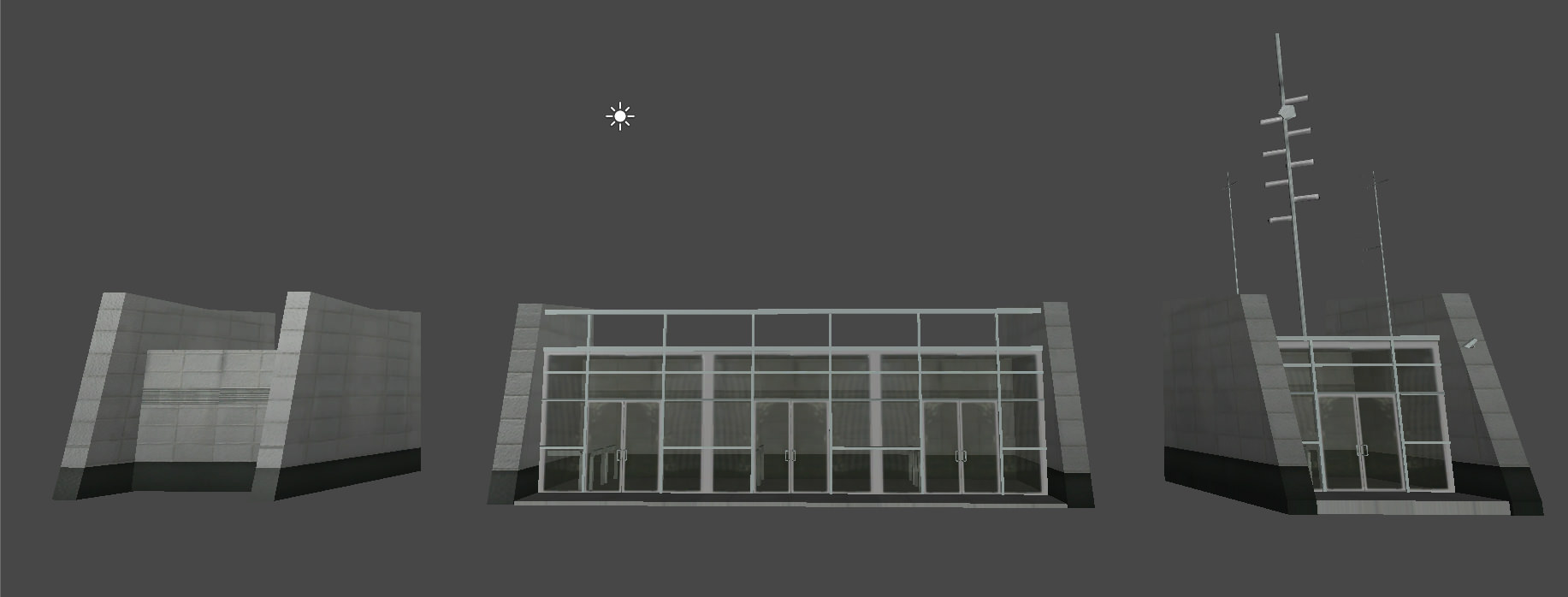 Underground Exit Security Room and a Energy Booth Low-poly 3D model_11