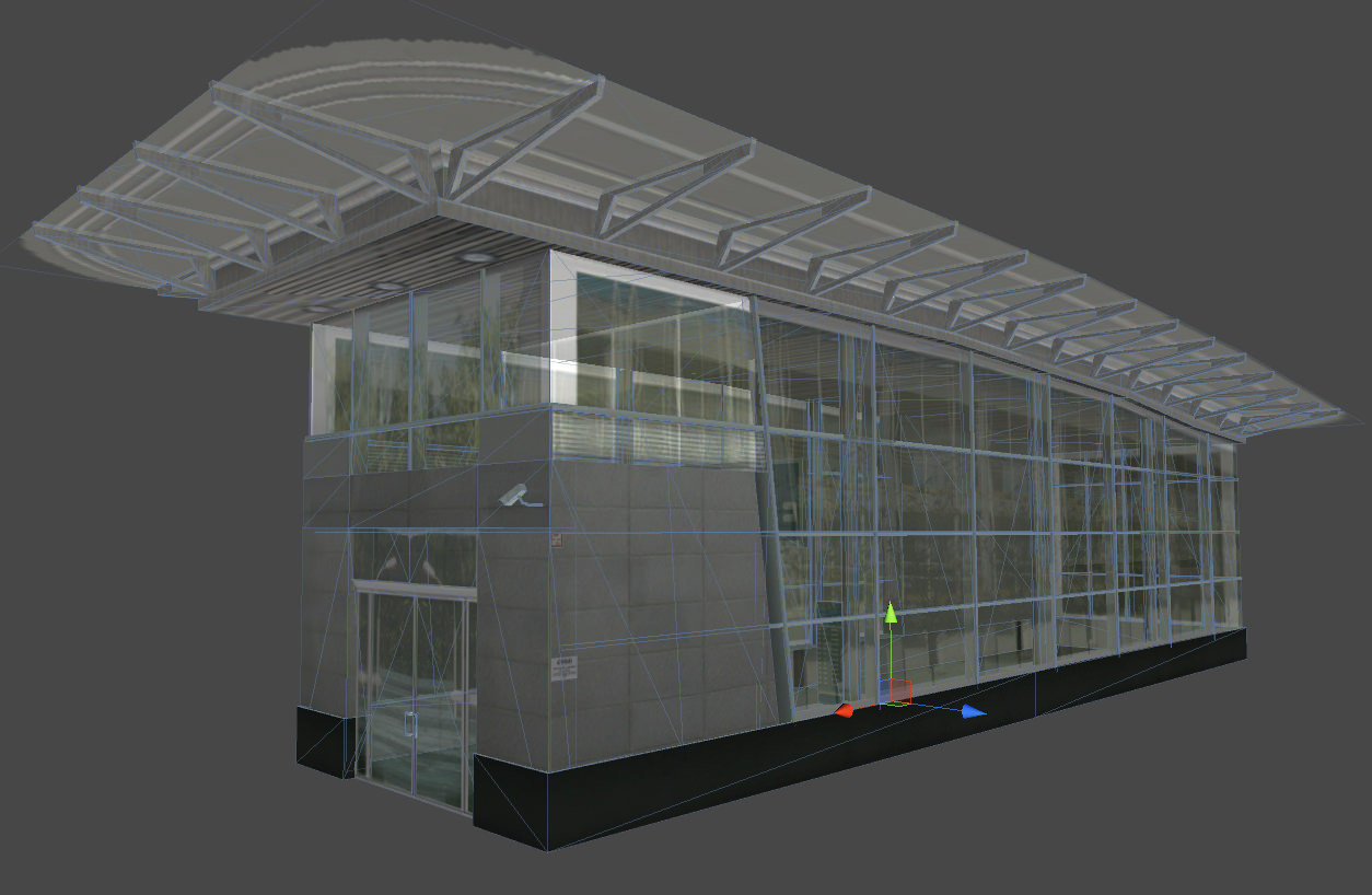 Underground Exit Security Room and a Energy Booth Low-poly 3D model_10