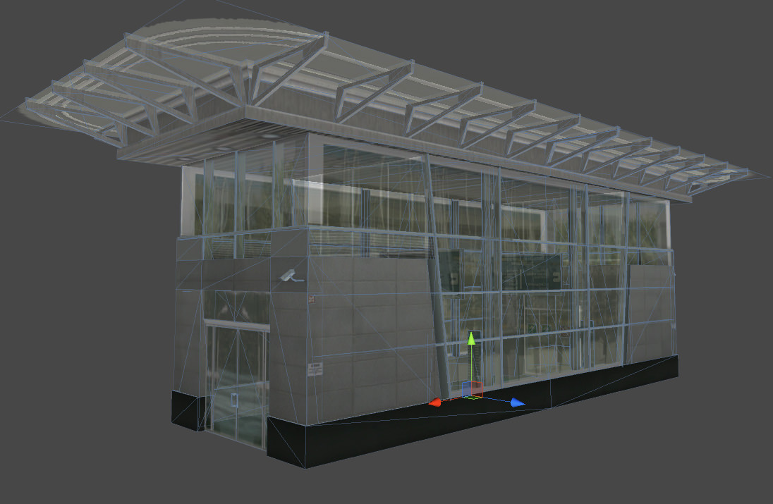 Underground Exit Security Room and a Energy Booth Low-poly 3D model_12