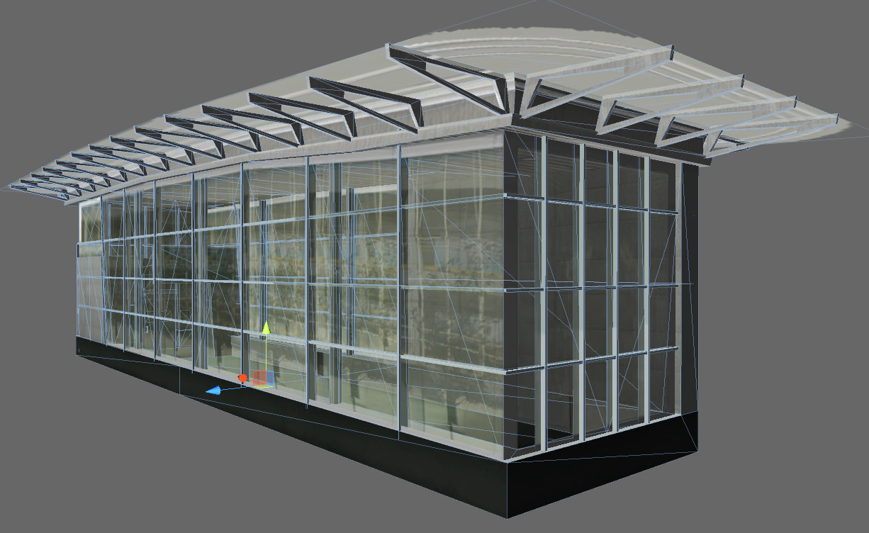 Underground Exit Security Room and a Energy Booth Low-poly 3D model_8