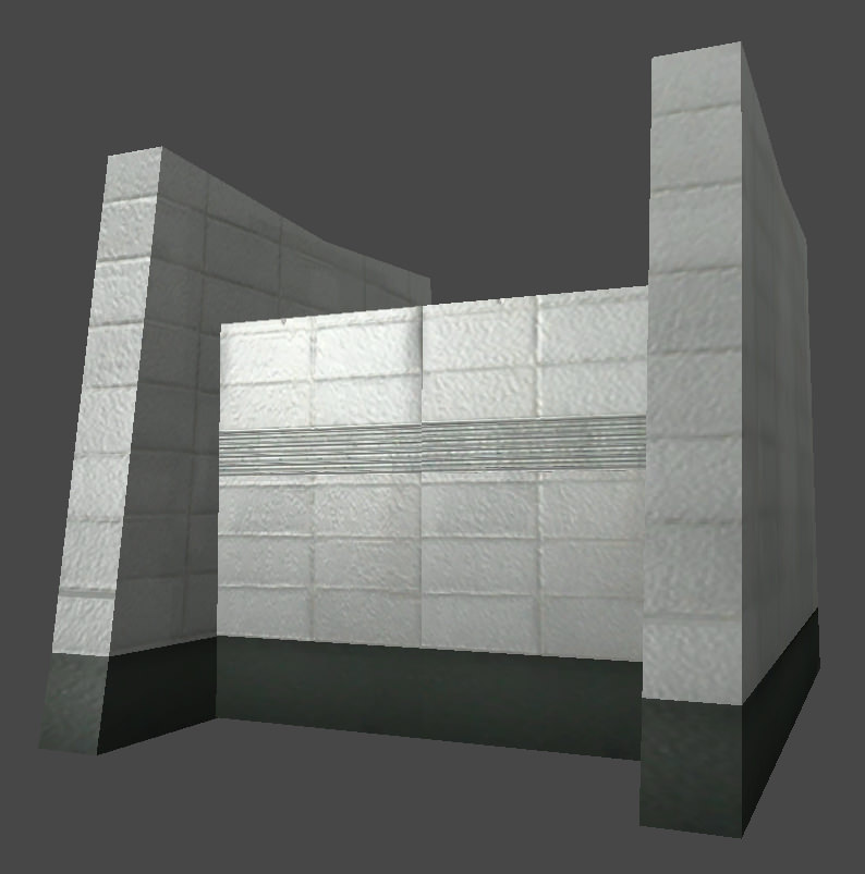 Underground Exit Security Room and a Energy Booth Low-poly 3D model_13