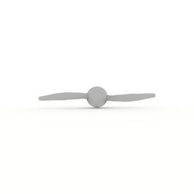 Toy airplane propeller 3D print model_2