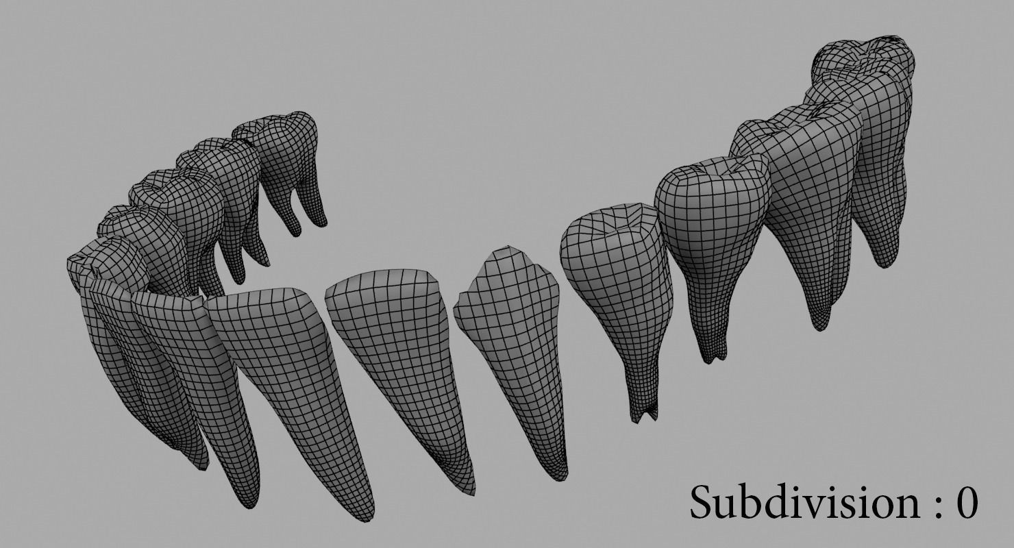 Teeth mouth with 3D model_31