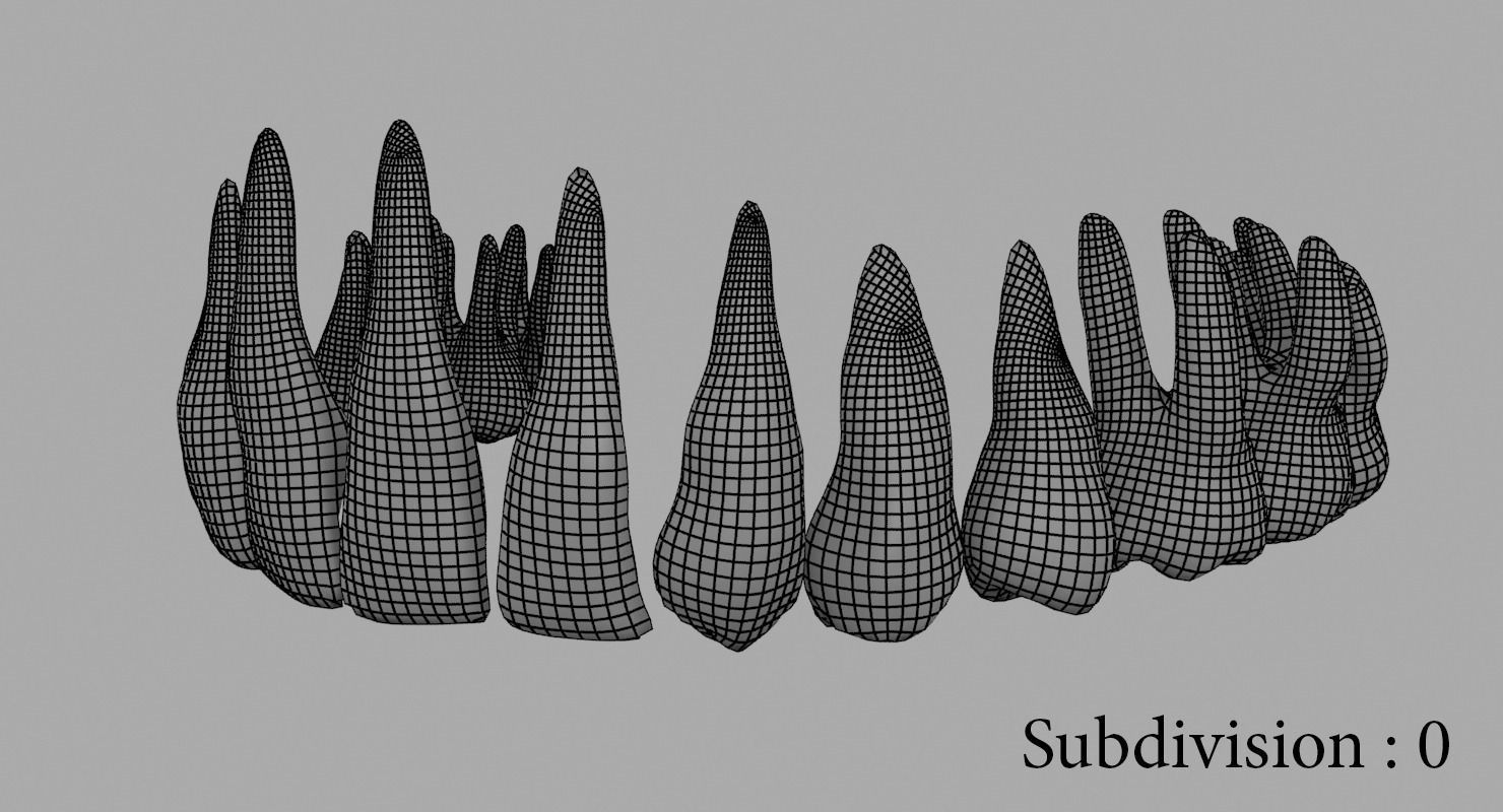 Teeth mouth with 3D model_28