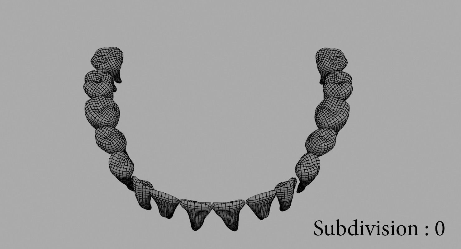 Teeth mouth with 3D model_32