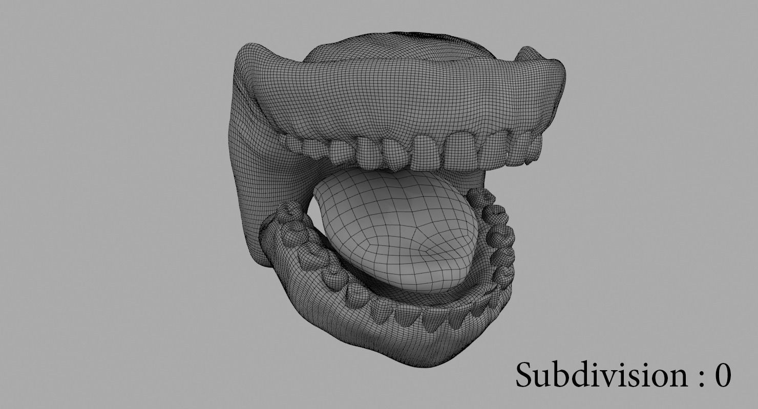 Teeth mouth with 3D model_15