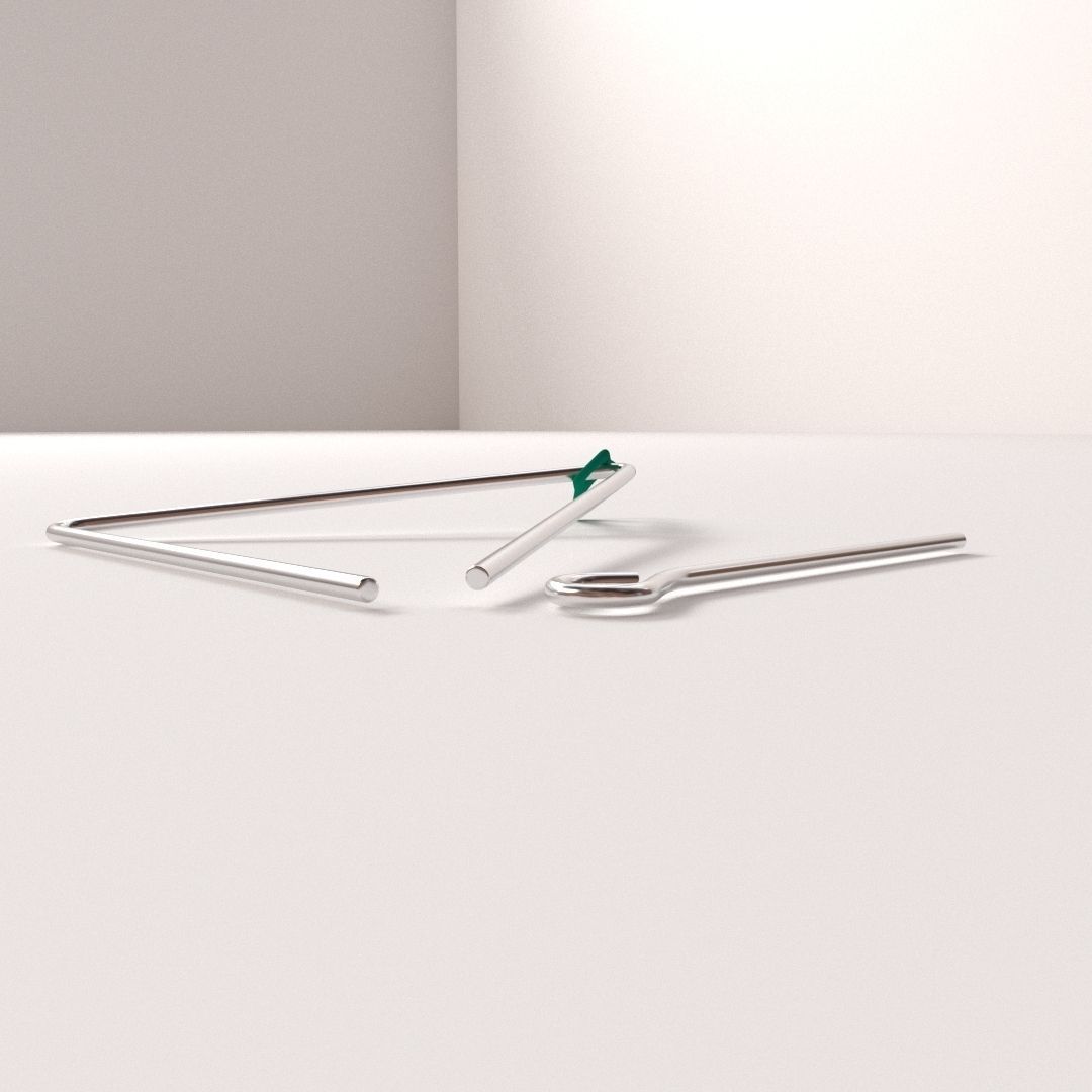 Triangle Instrument 3D model_1