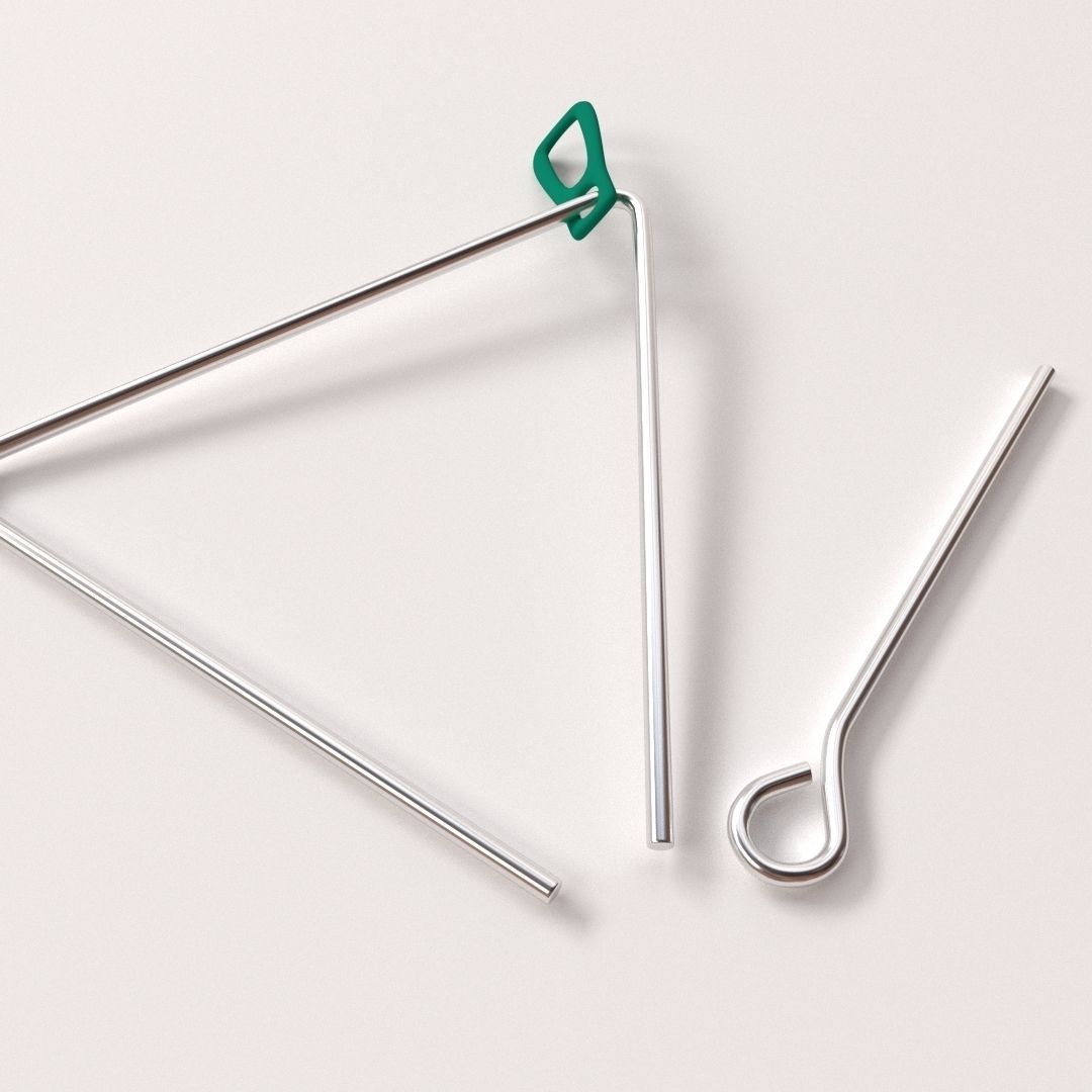 Triangle Instrument 3D model_2