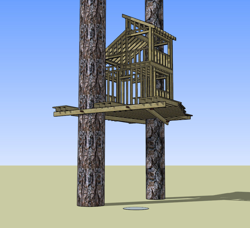 Tree house 3d model Tree house 3d model