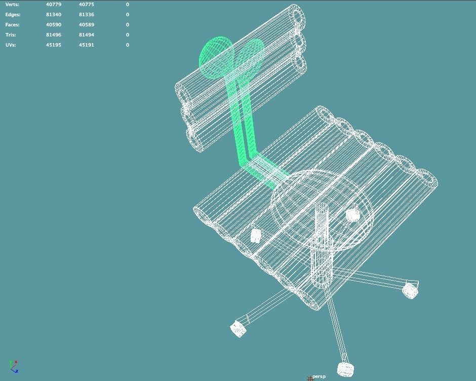 Musical Chair - Office Chair 3D model_4