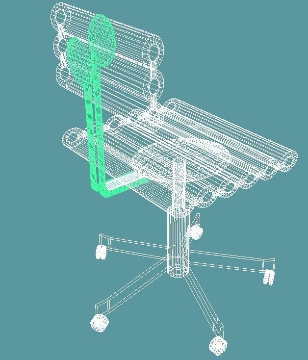 Musical Chair - Office Chair 3D model_3
