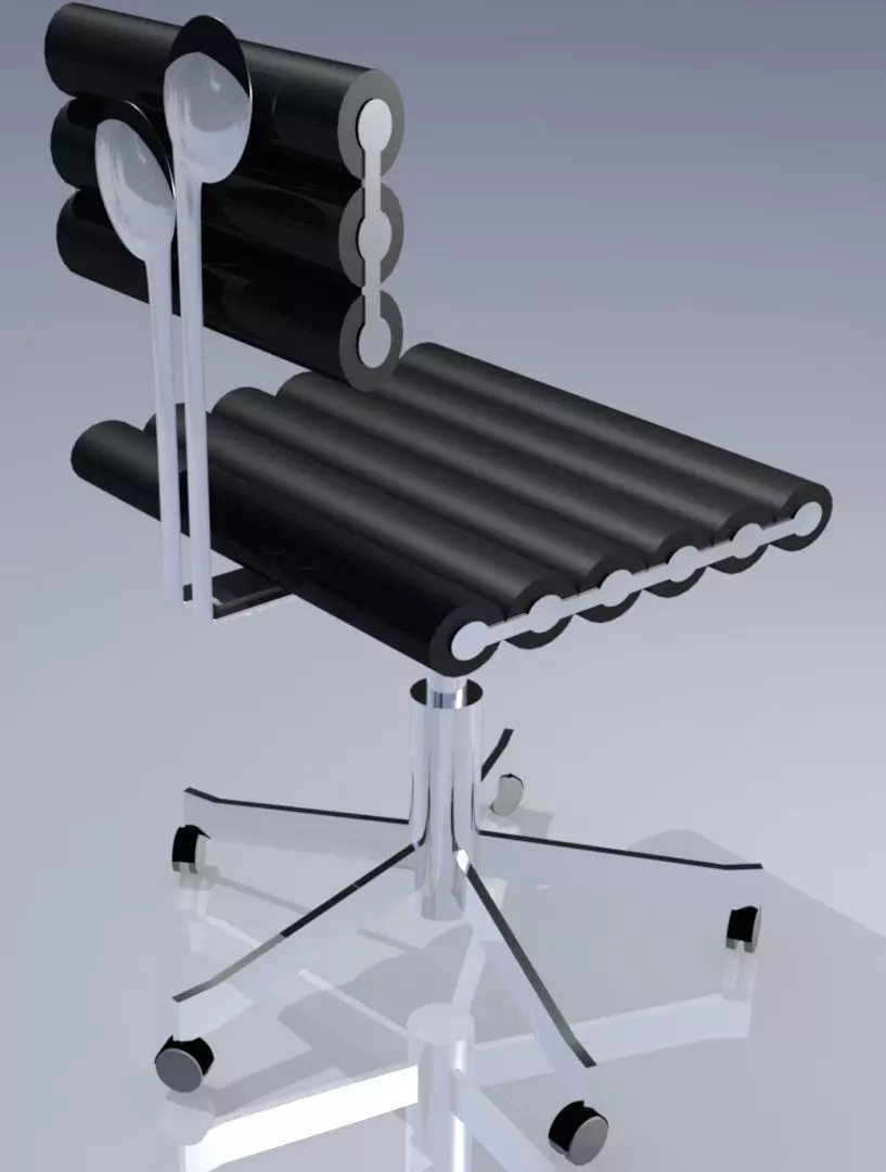 Musical Chair - Office Chair 3D model_0
