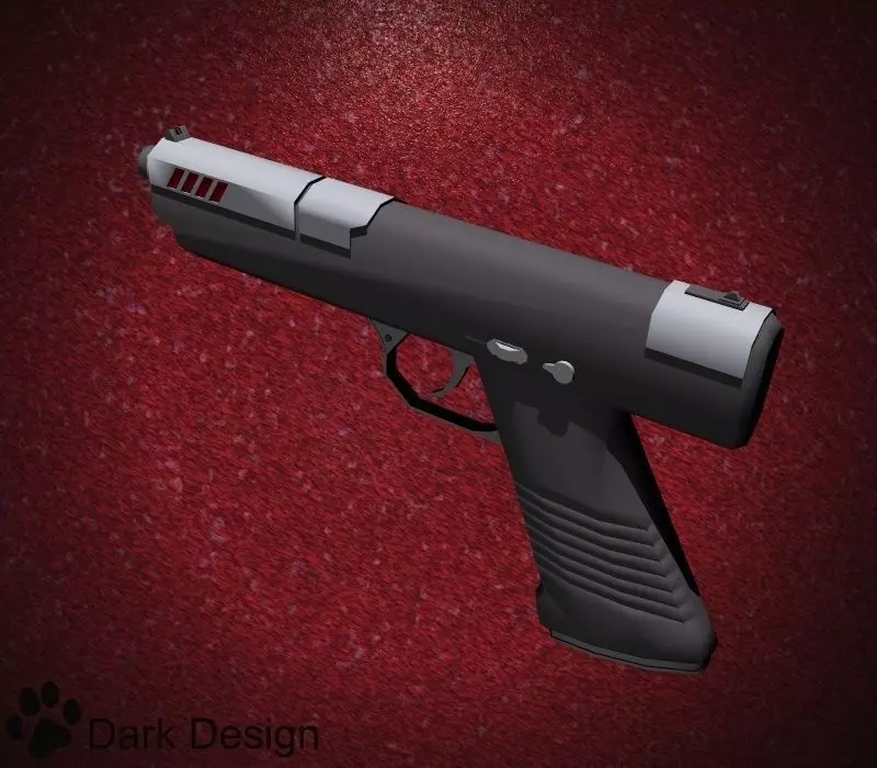 SilverNite gun Free 3D model