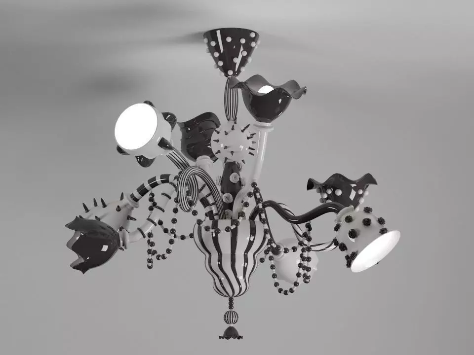 DeMajo Organioptical K8 chandelier 3D model_0