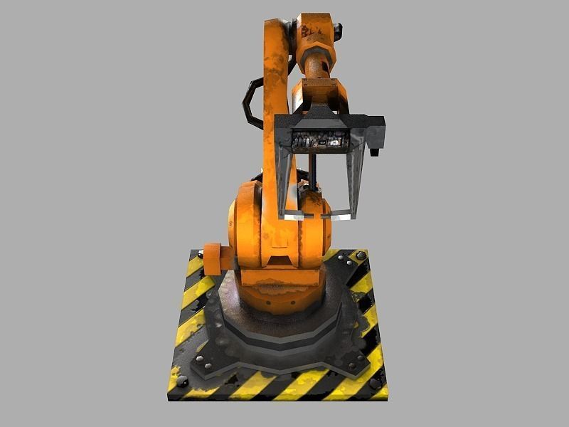 Robot Arm Low-poly 3D model_2