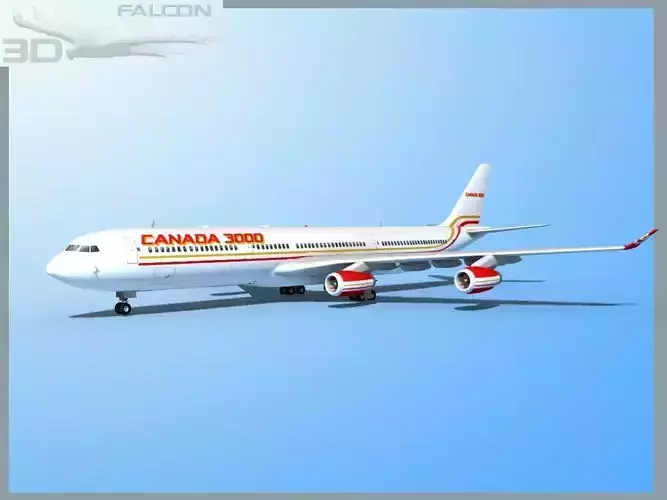 Falcon3D A340-600 Canada 3000 3D model