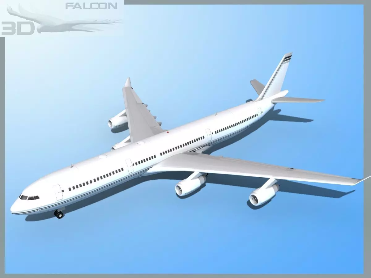 Falcon3D A340-600 Corporate 1 3D model
