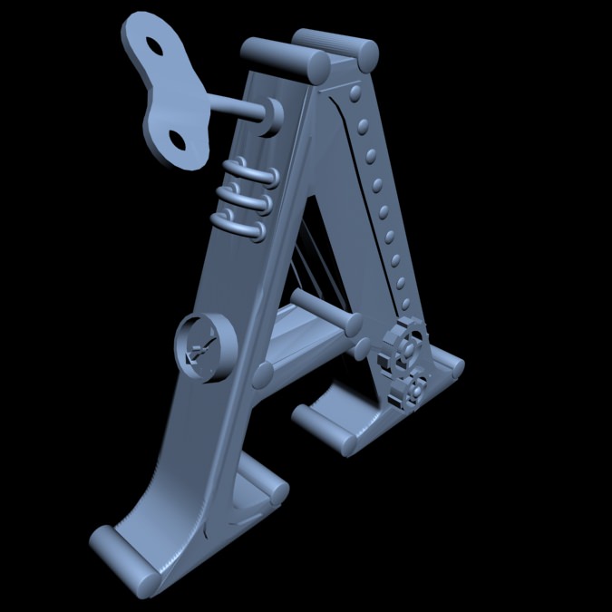 Print Ready STEAMPUNK Alphabet bookend Letter A Free 3D print model_2