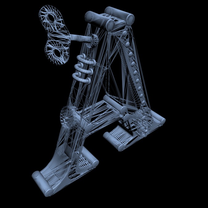 Print Ready STEAMPUNK Alphabet bookend Letter A Free 3D print model_3