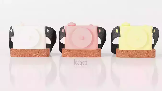 Camera - wooden toy 3D model