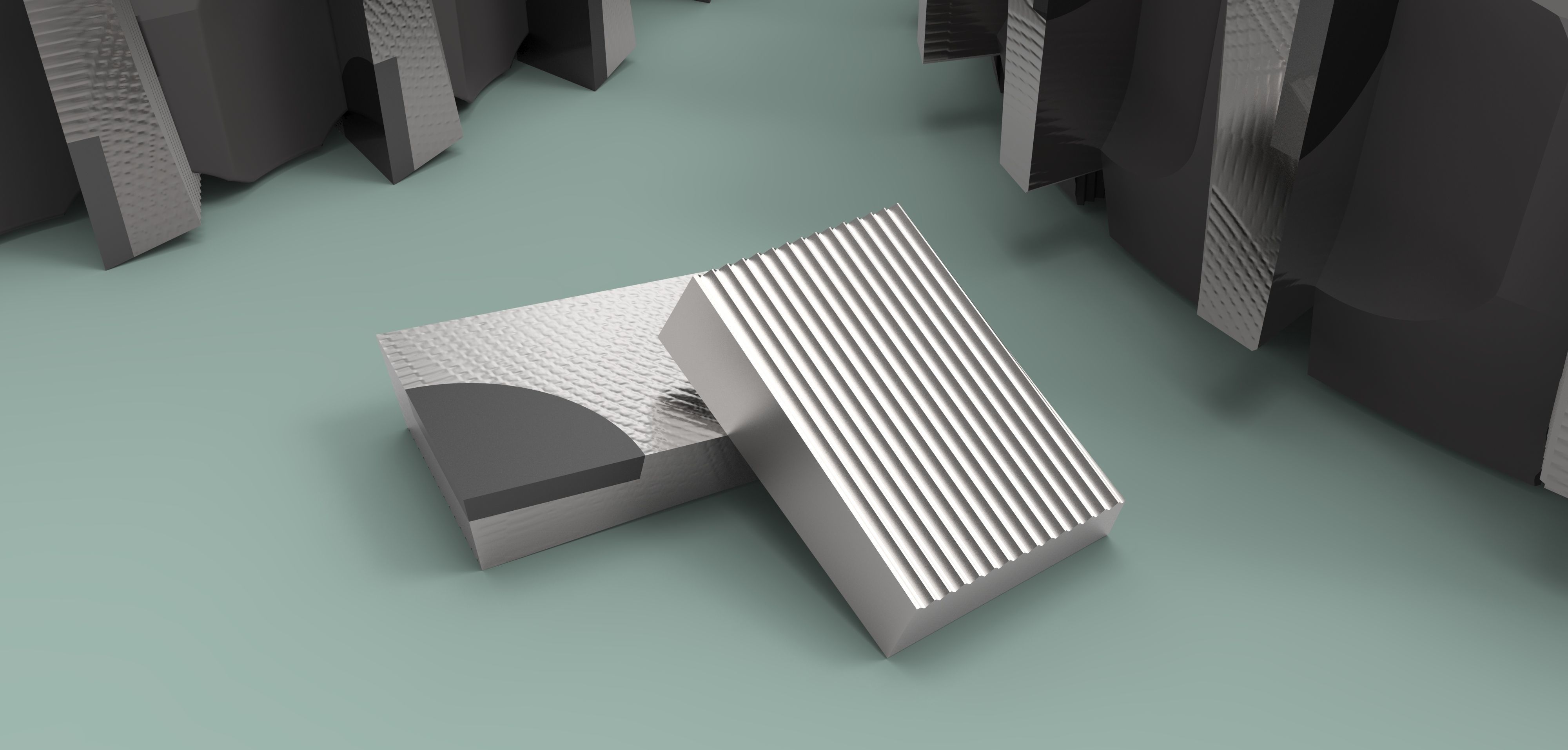 Face milling cutter d250 3D model_3