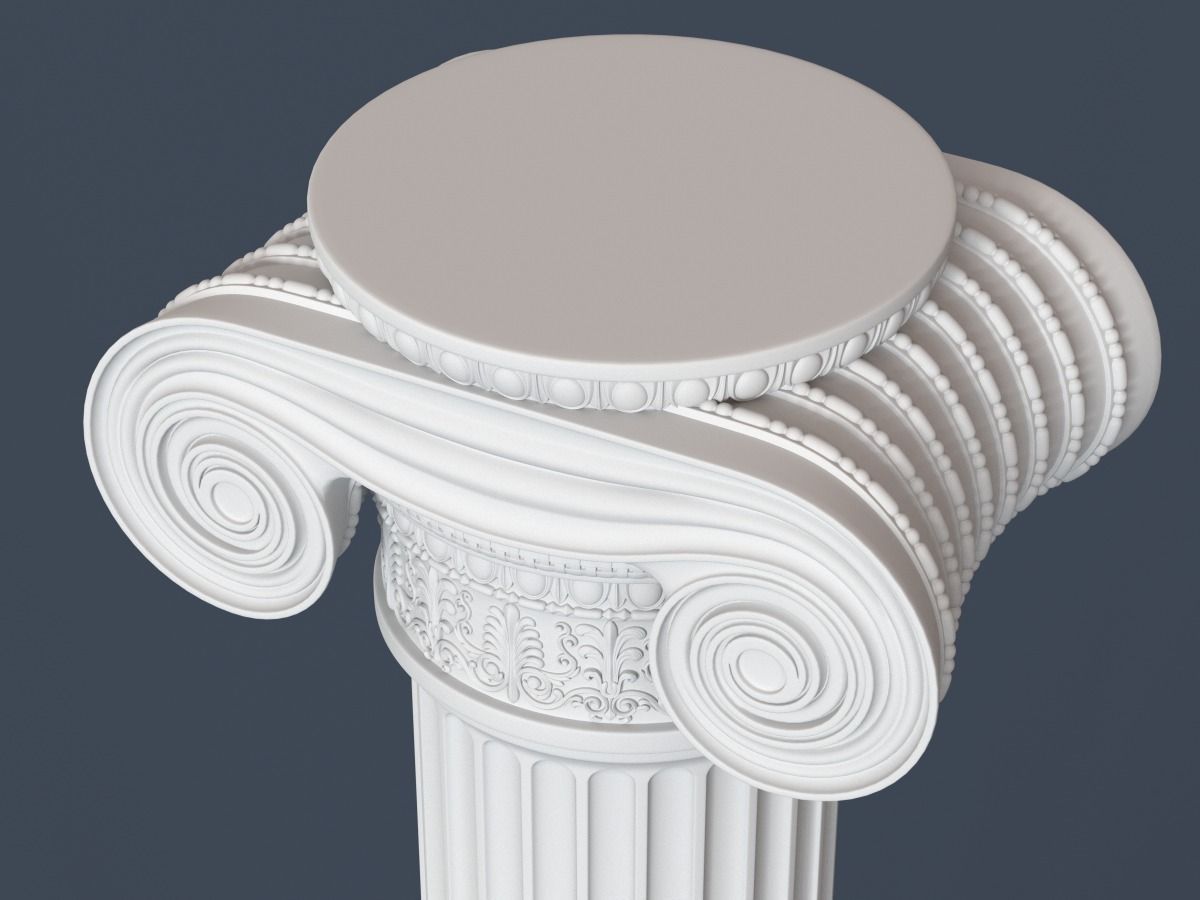 Ionic Column 001 3D model_4