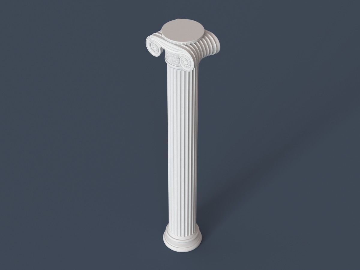 Ionic Column 001 3D model_3