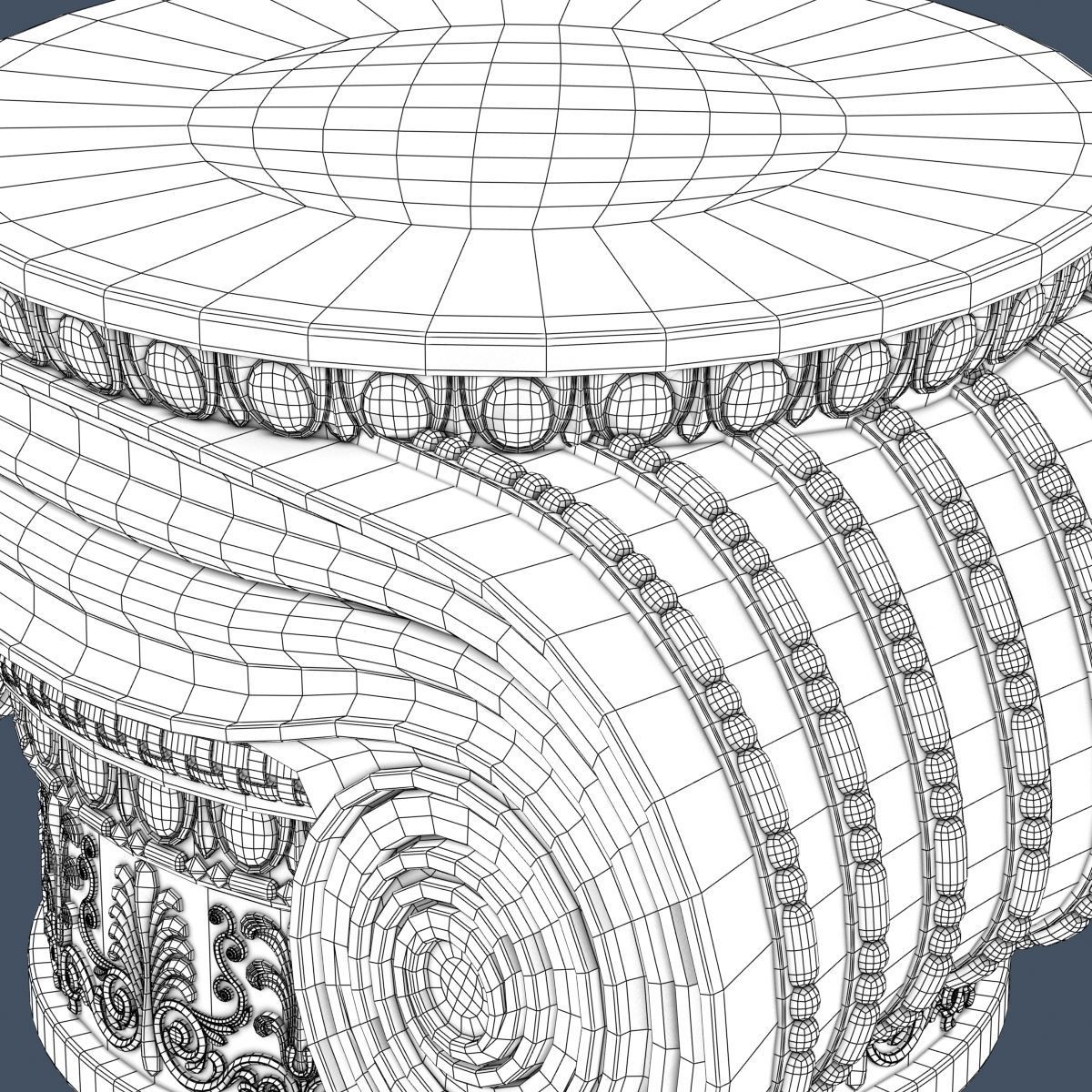 Ionic Column 001 3D model_8