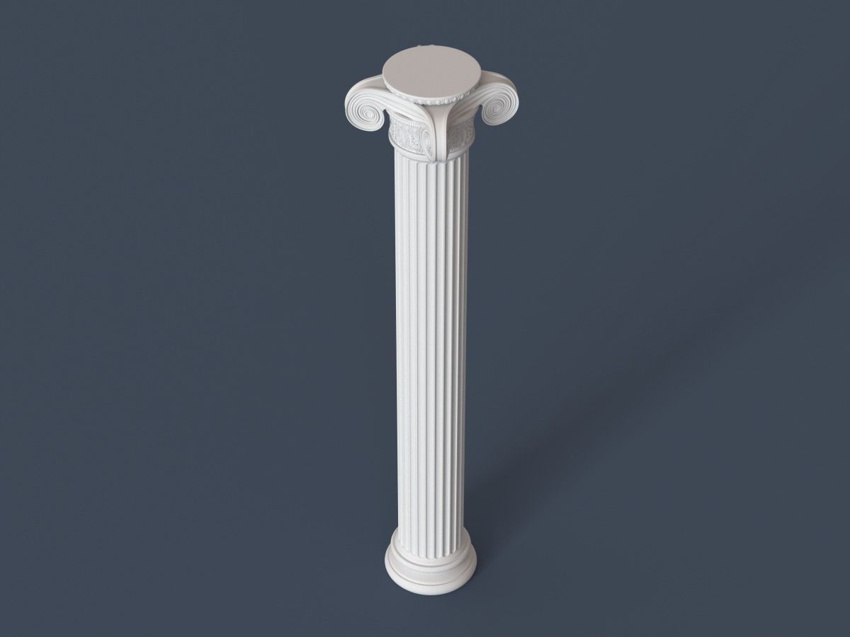 Ionic Column 002 3D model_3
