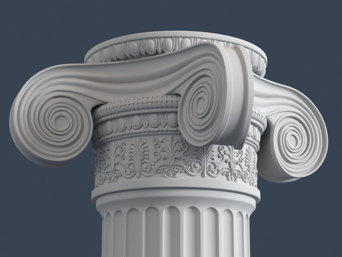 Ionic Column 002 3D model_1