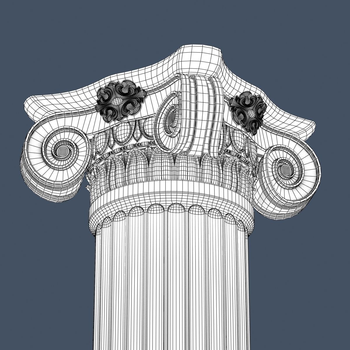Ionic Column 004 3D model_6