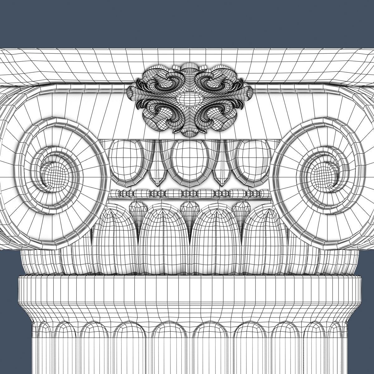 Ionic Column 004 3D model_7