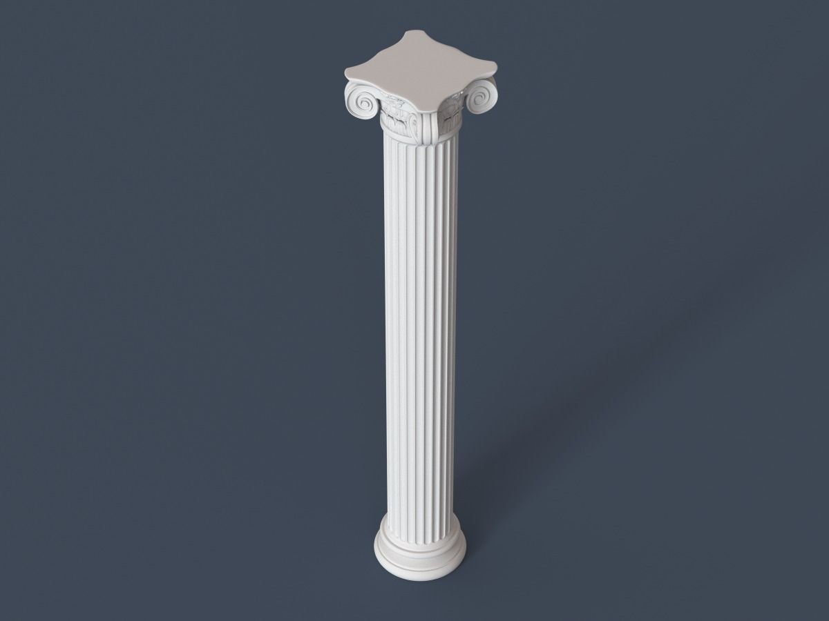Ionic Column 004 3D model_3